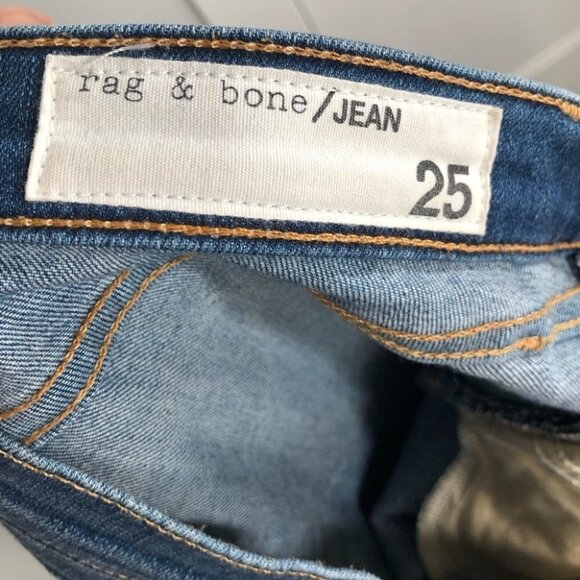 RAG‎ and Bone Cropped Raw Hem  Jeans Size 25 - Picture 6 of 9